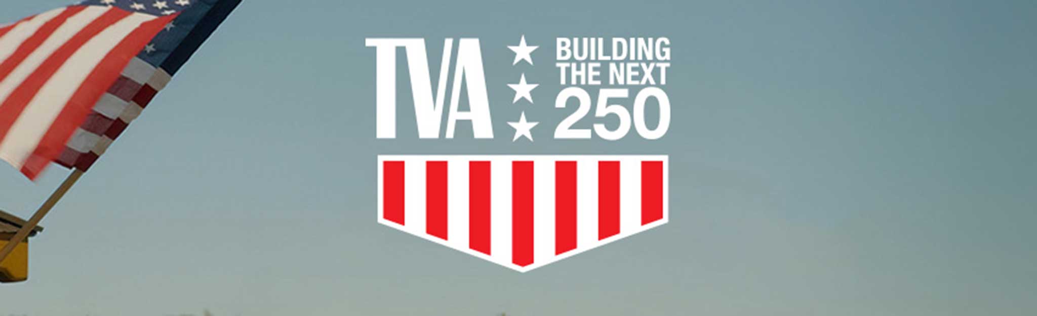 Flag waving with TVA: Building the Next 250 logo
