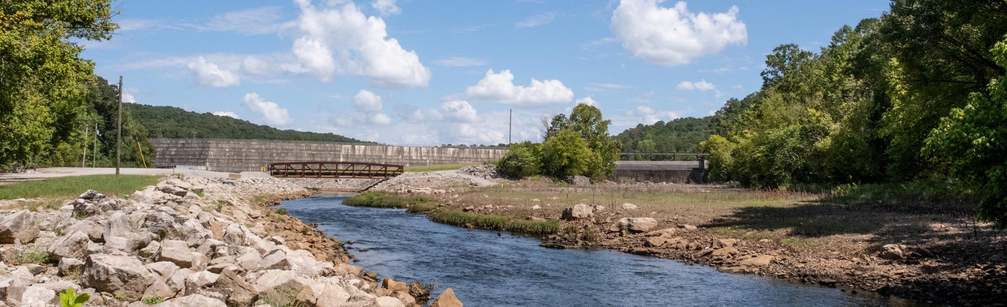 ground view of dam