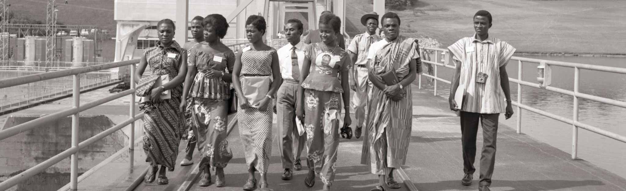 A group walking