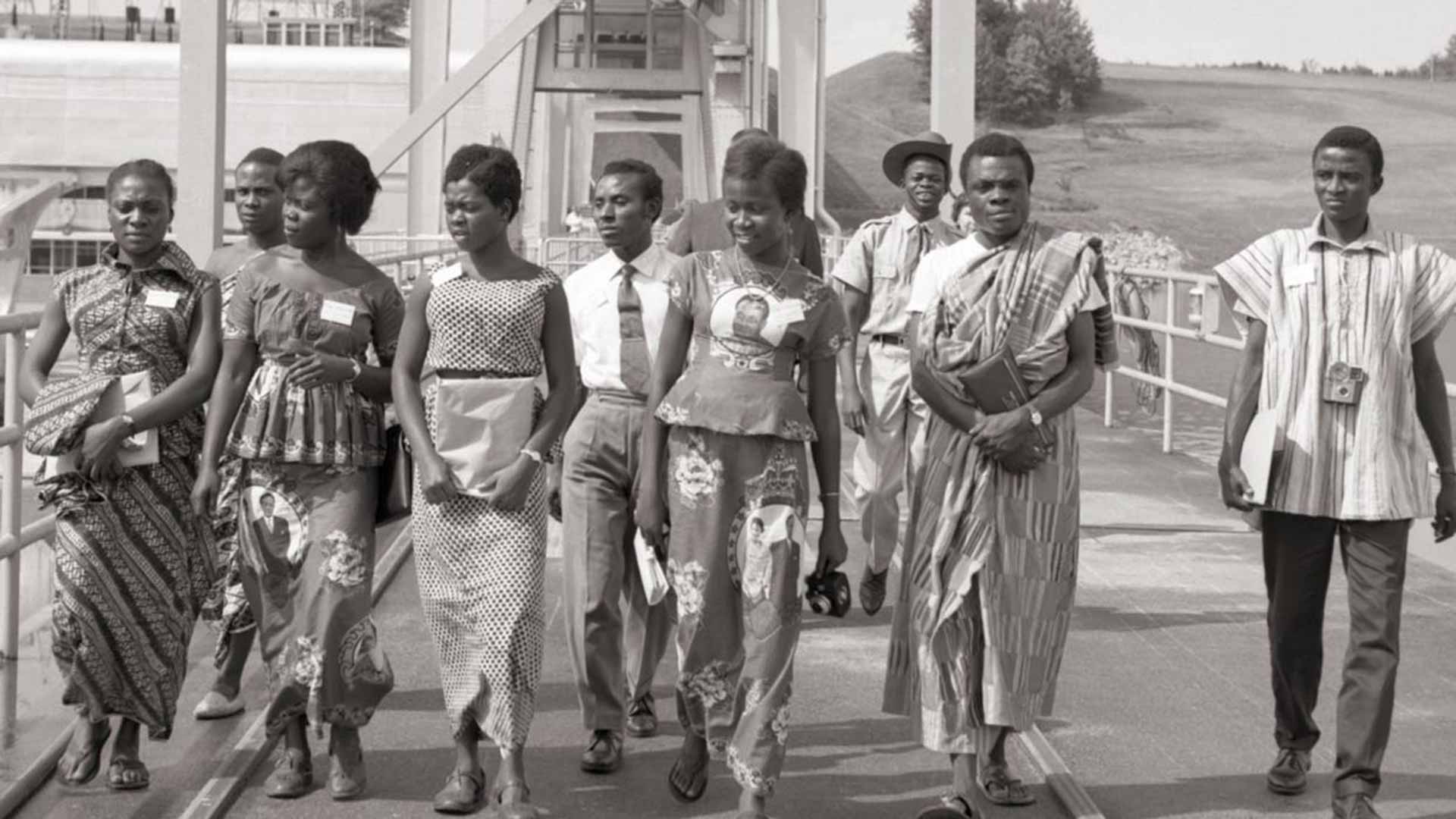 A group walking