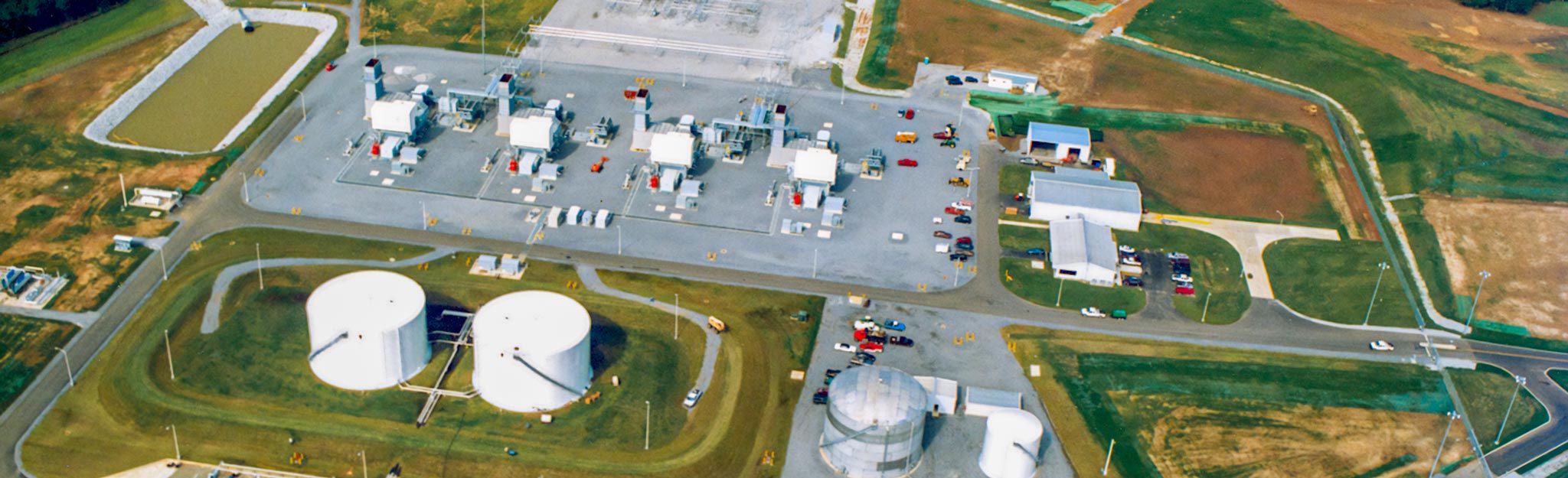 Aerial view of plant