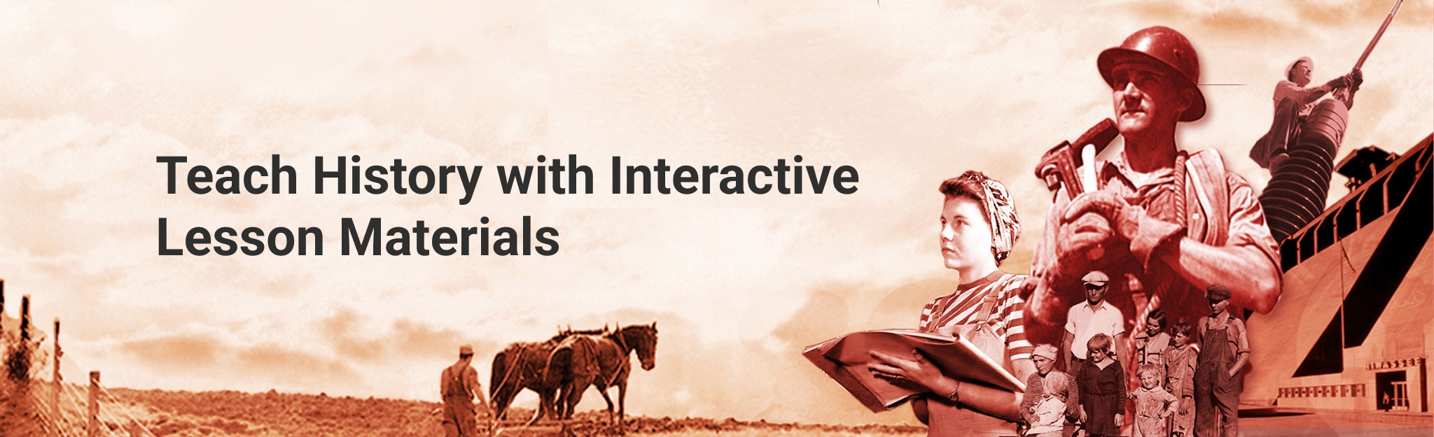 Teach history with interactive lesson materials