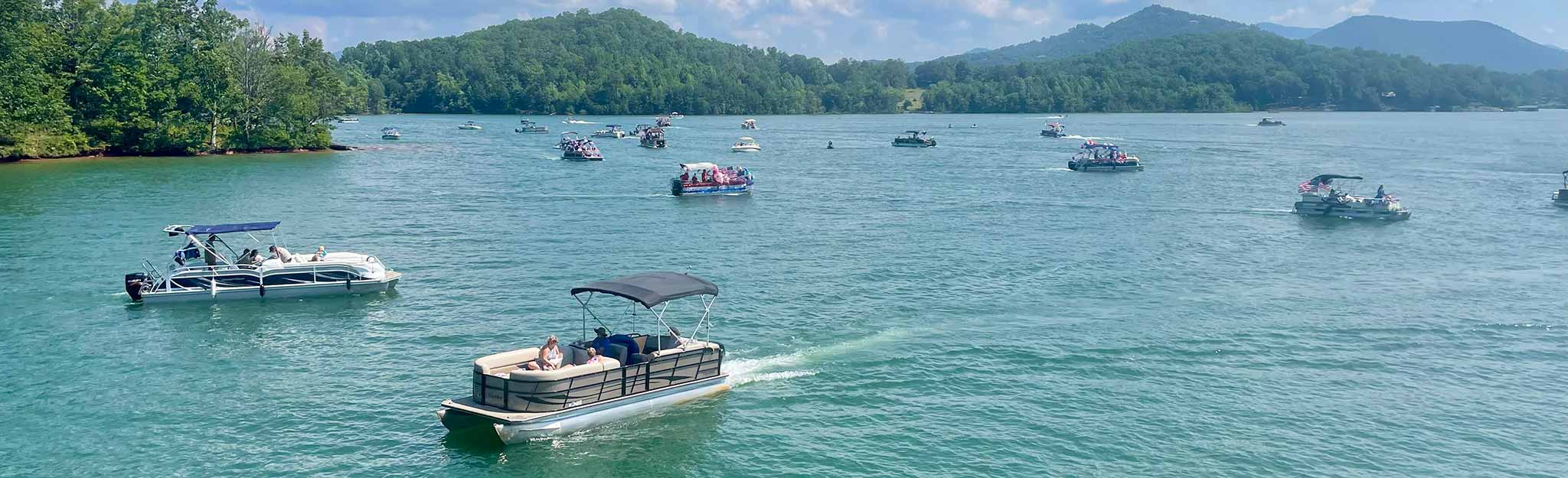 Boats on Lake Chatuge