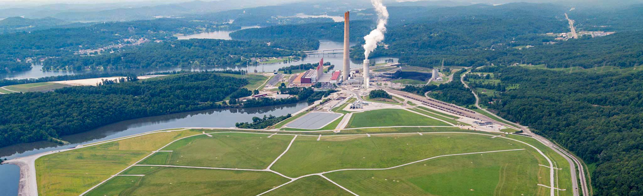 aerial of kingston fossil plant