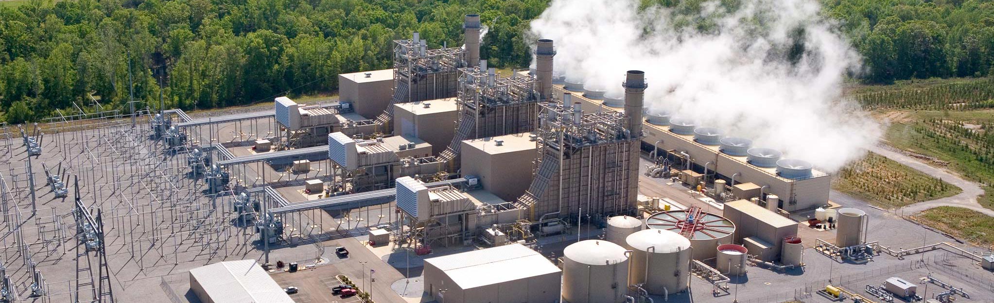 Aerial view of plant