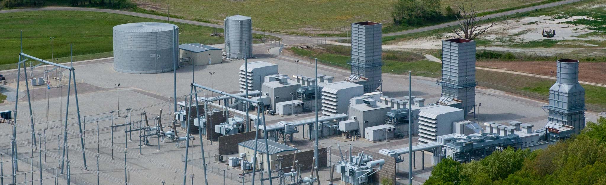 Aerial view of plant