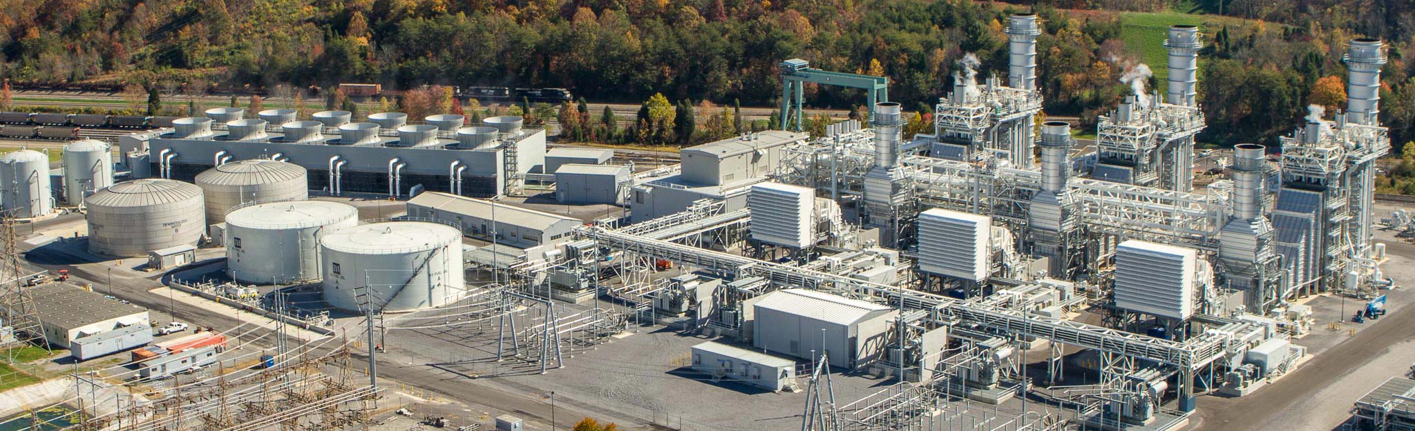 aerial view of plant