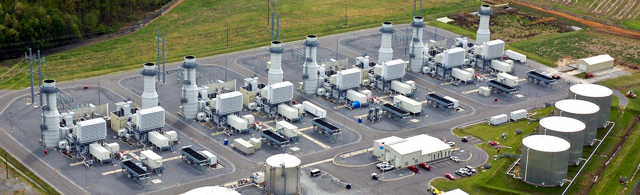 aerial view of plant