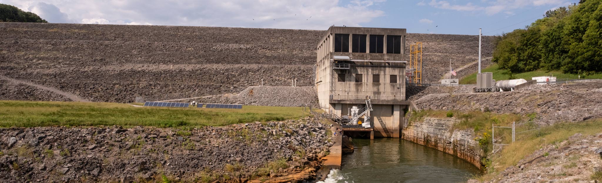 ground view of dam