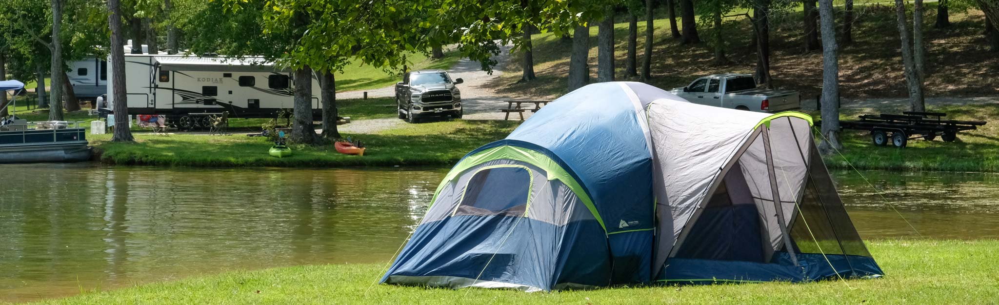 tent at campground