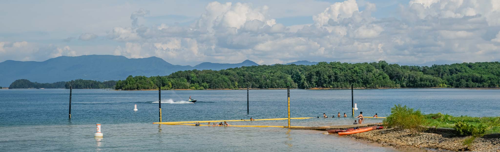 swim beach at Douglas lake