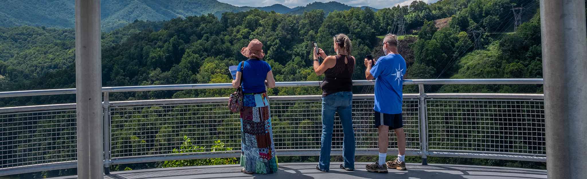 Overlook at Fontana Dam visitor center