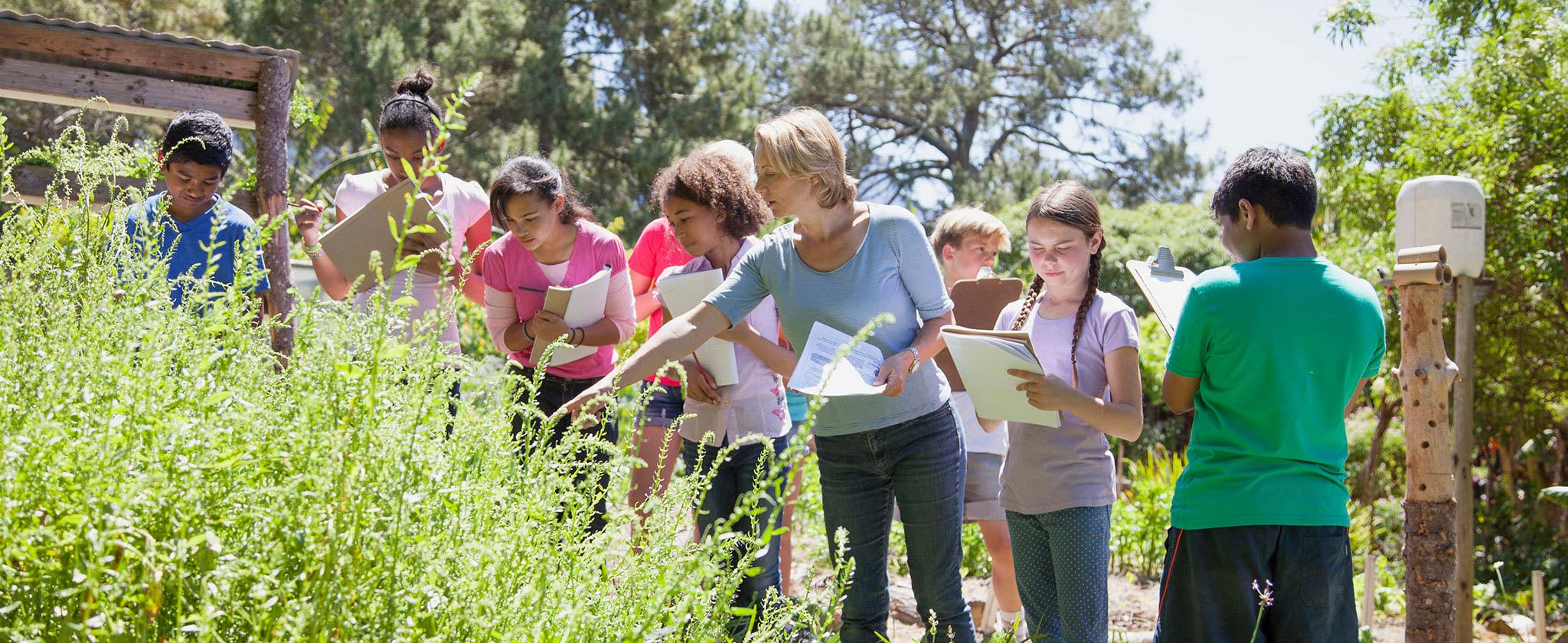 Kids at archeology site