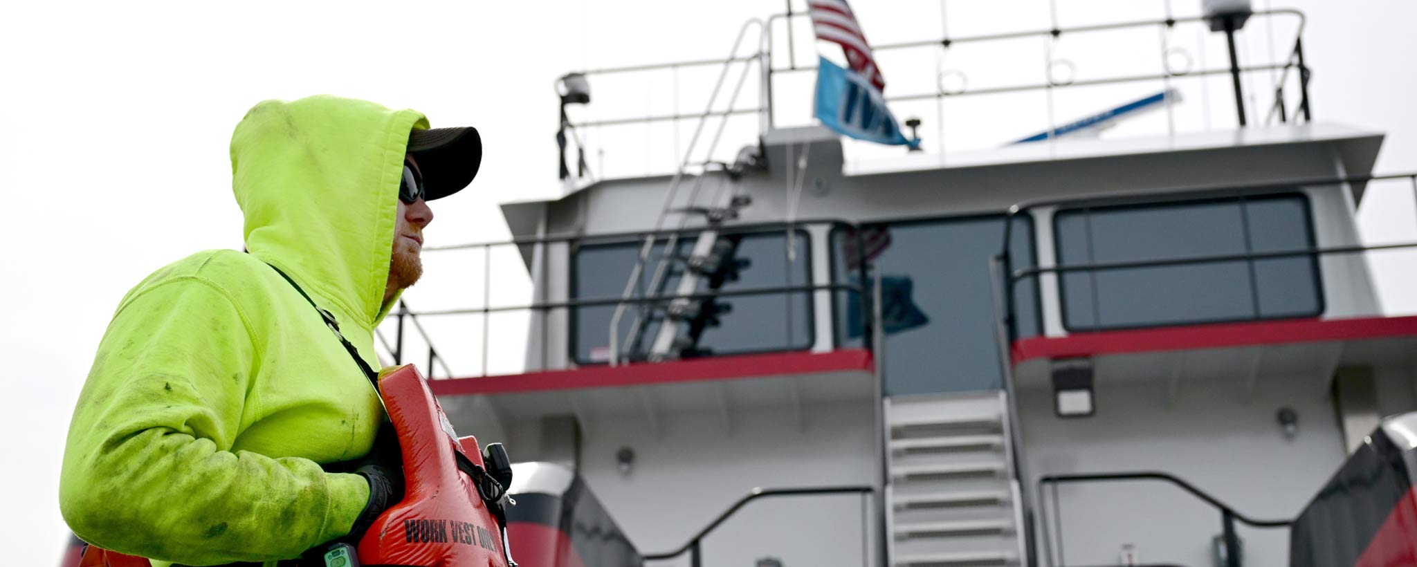 Crew member on Mv. Freedom Crew member on Mv. Freedom