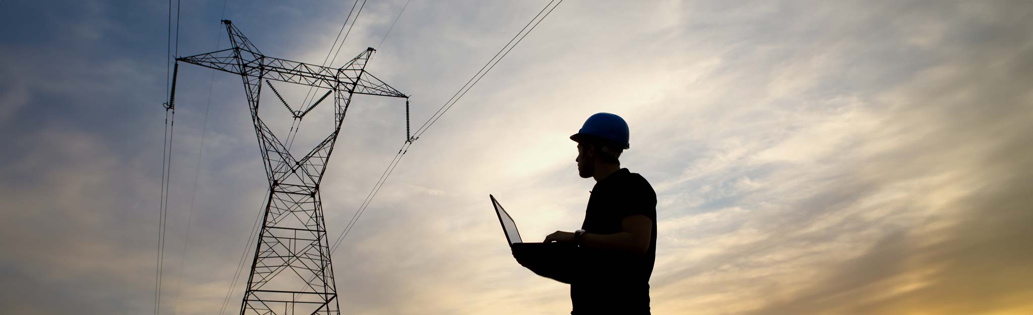 workman and powerlines