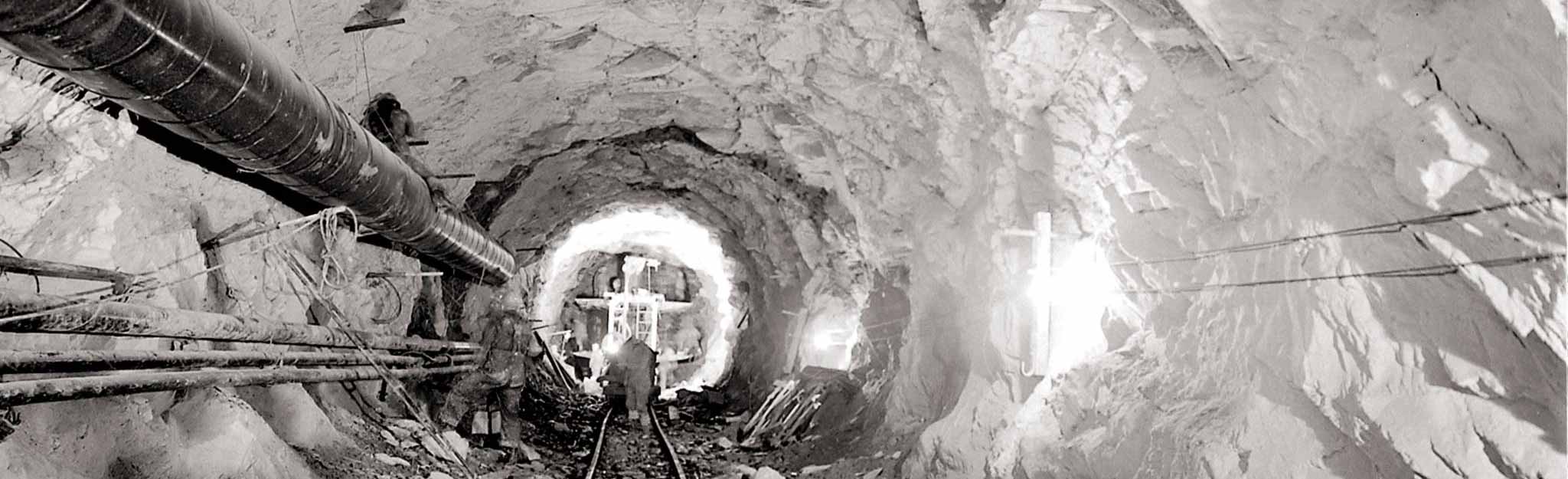 Tunnel inside the mountain