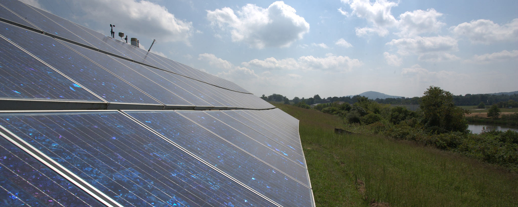 Solar on a Hillside