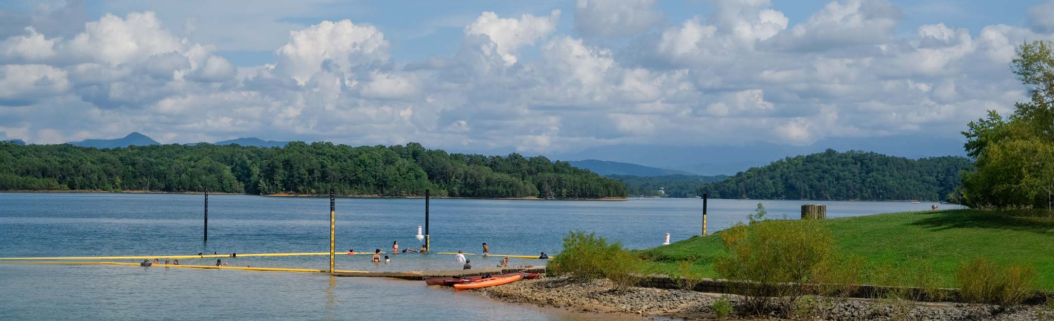swim beach at Douglas lake