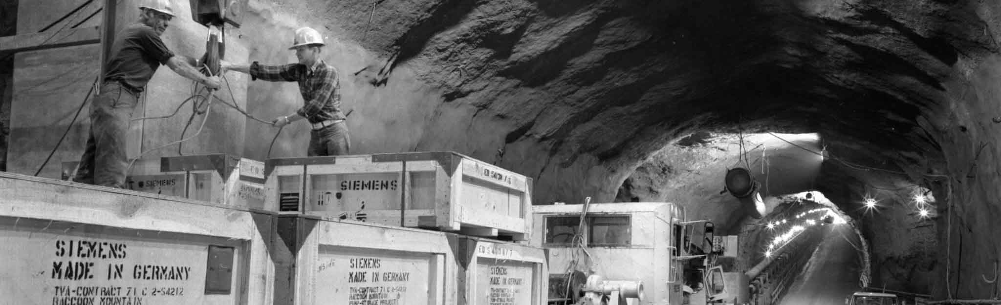 Tunnel in Raccoon Mountain Pumped Storage Facility near Chattanooga, Tennessee