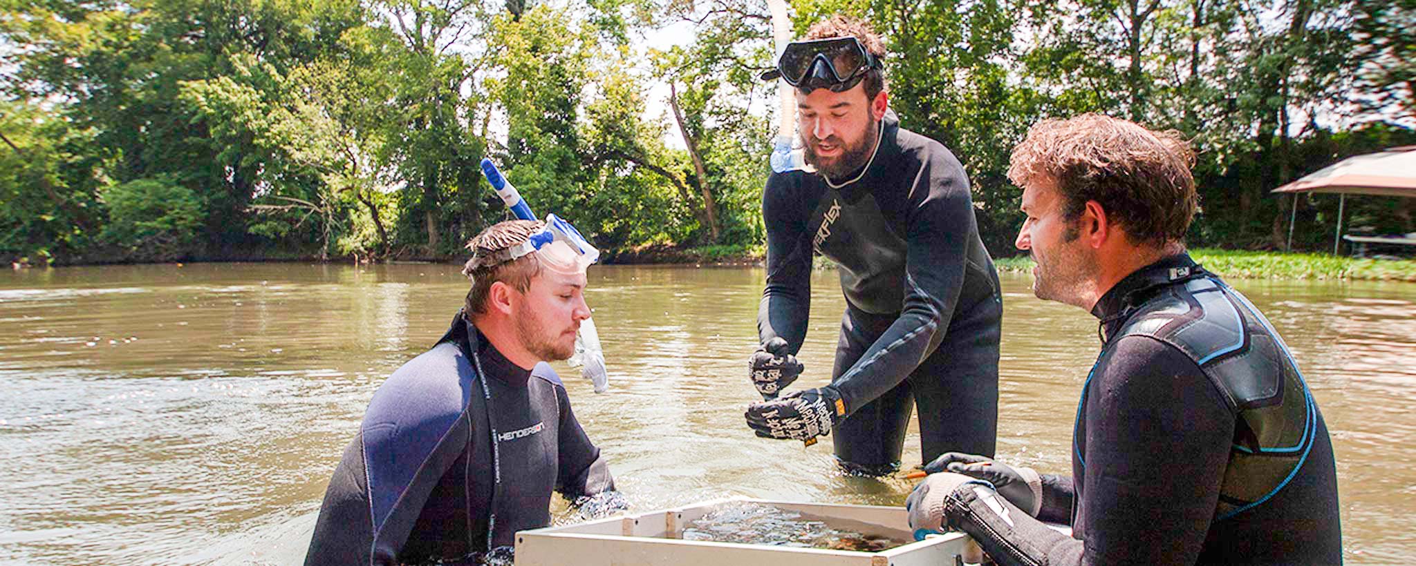 Todd Amacker, TVA biologist and his team