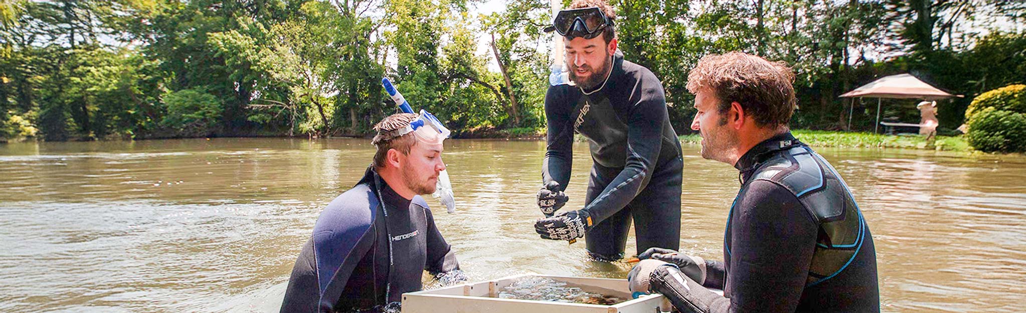 Todd Amacker, TVA biologist and his team