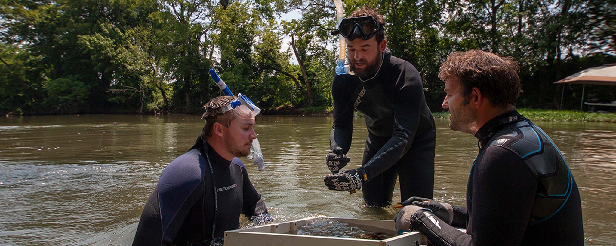 Todd Amacker, TVA biologist and his team