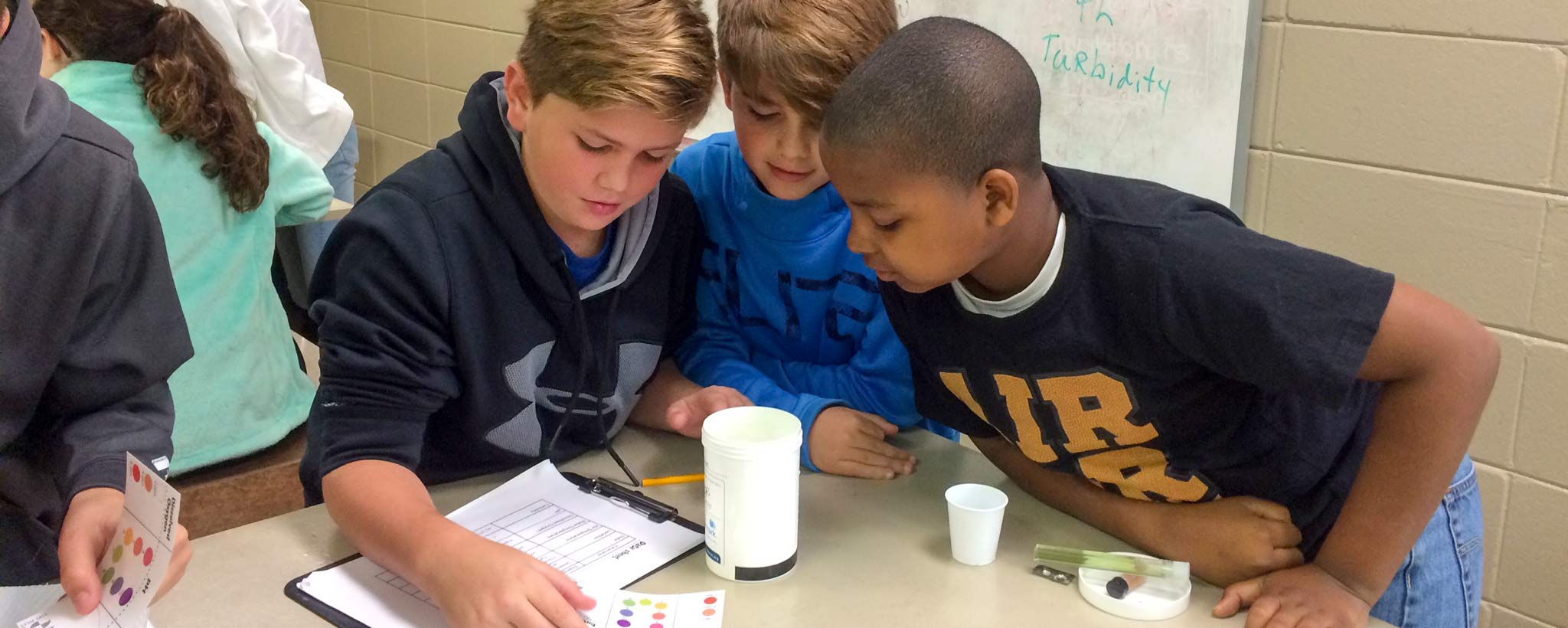 water-monitor-classroom-hero Kids doing experiments