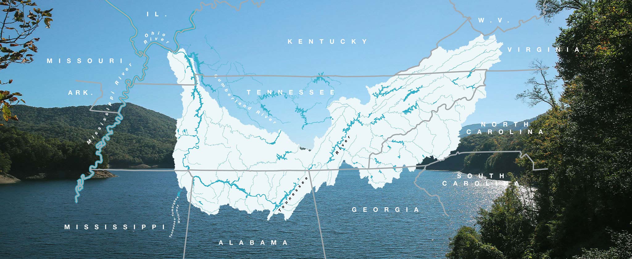 Watershed Teams Hero TVA Regional Watershed Offices Map