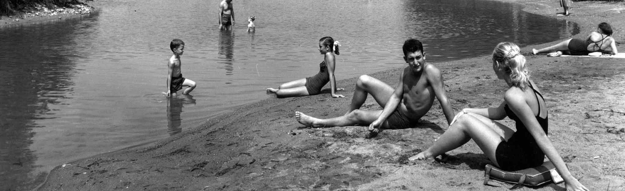 Swim beach at Watts Bar Resort