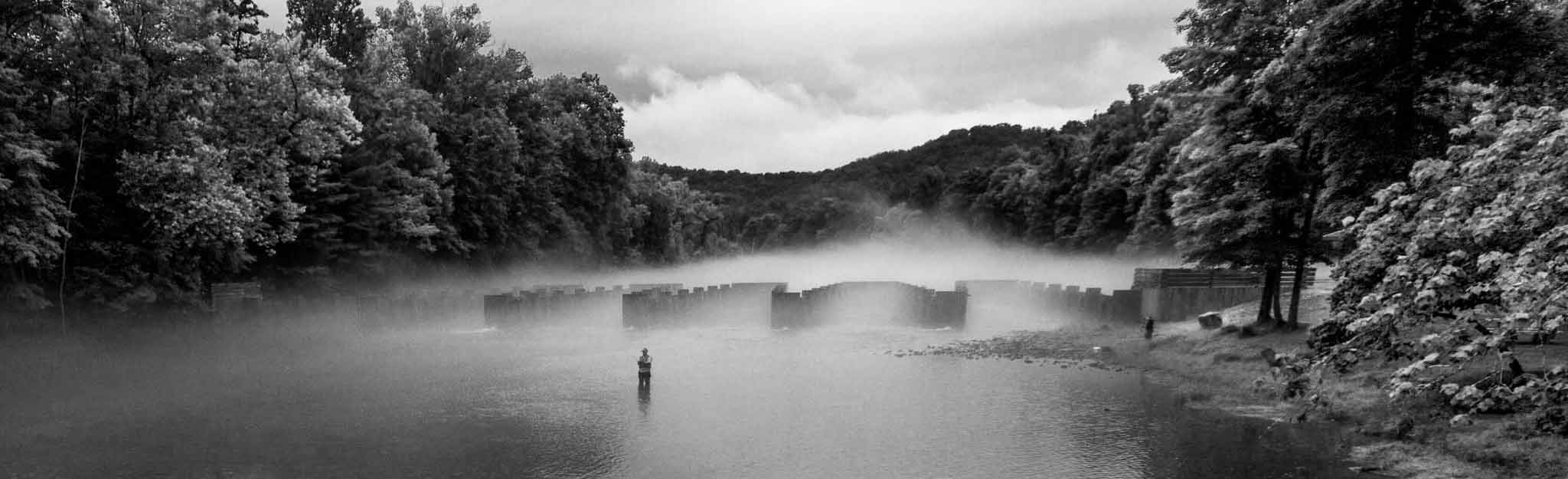 Weir dam on South Fork Holston River