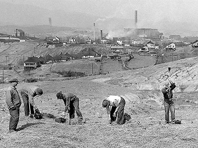 TVA worked to address severe soil erosion in the Copper Basin into the 1980s.