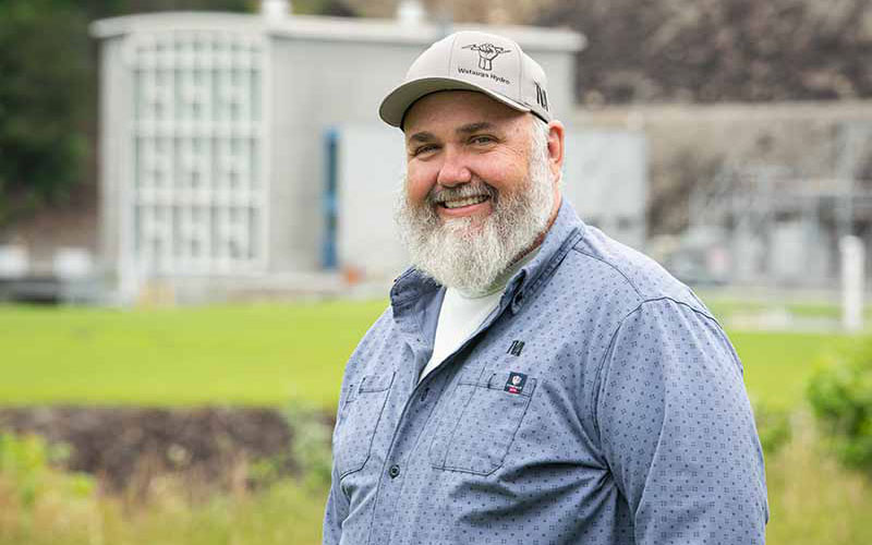 Hydro technician Chad Newton