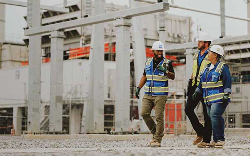 Project Manager Justin McBath at a job site