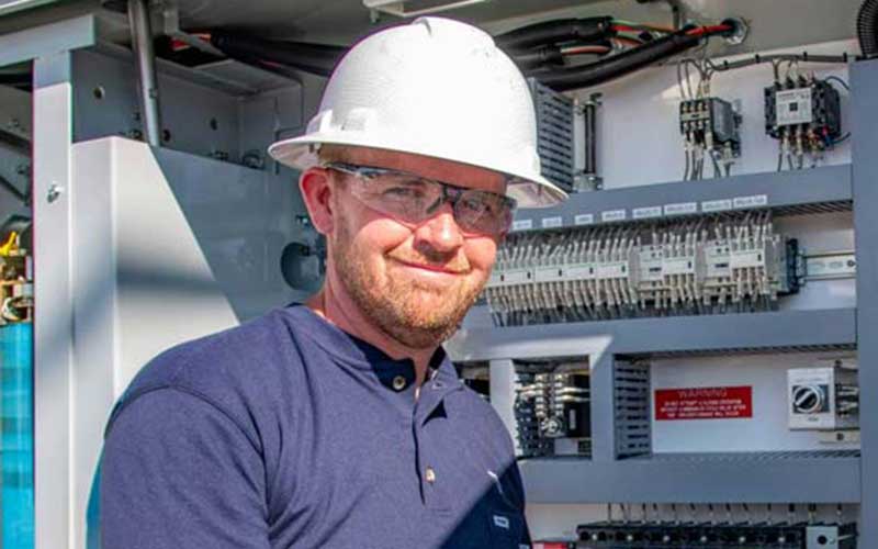 Substation electrician Jonathan McCullough