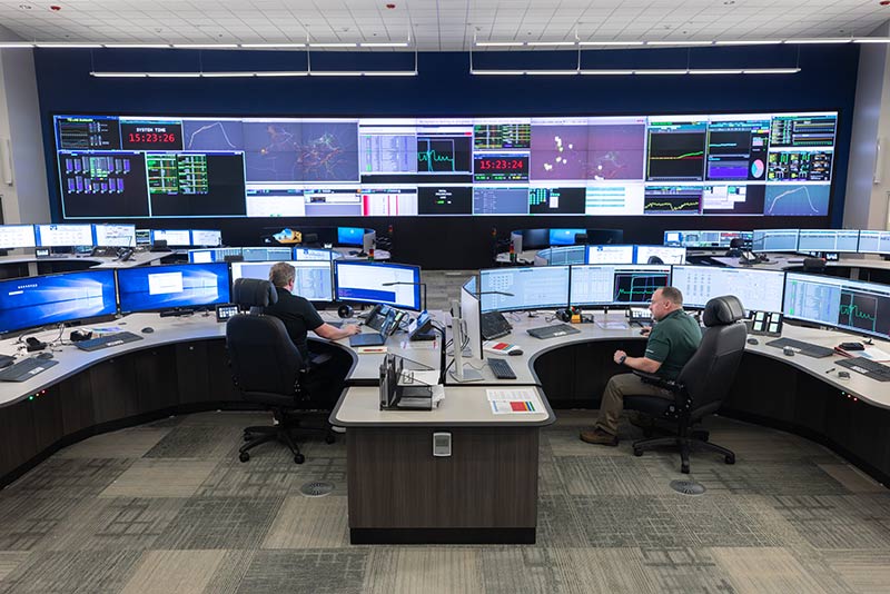 The new System Operations Center in Georgetown, Tennessee.
