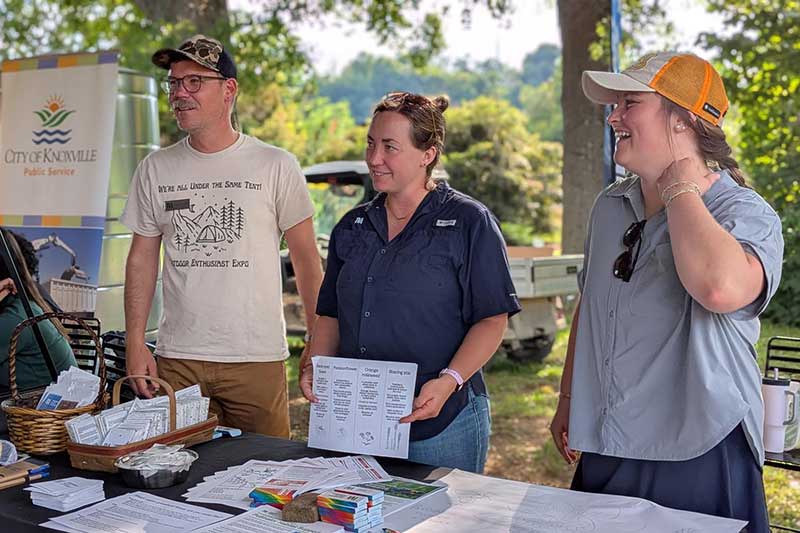 TVA representatives during Knoxville Garden Buzz event