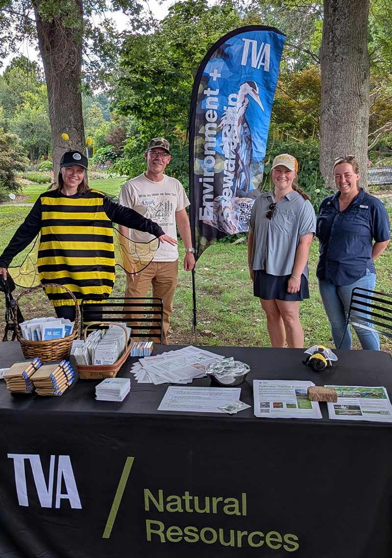 TVA representatives discuss efforts to establish native grasslands on TVA rights of way