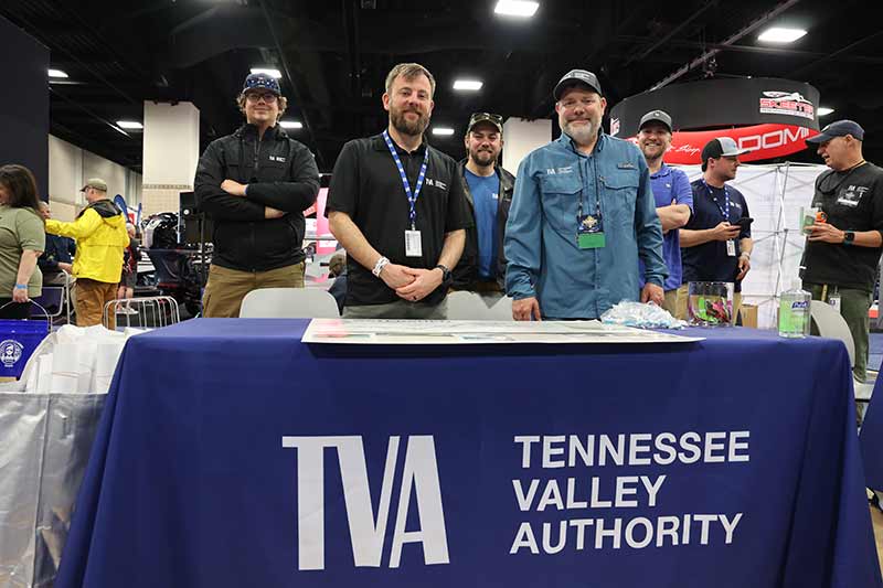 TVA personnel at the 2026 Bassmaster Classic Expo in Knxovile