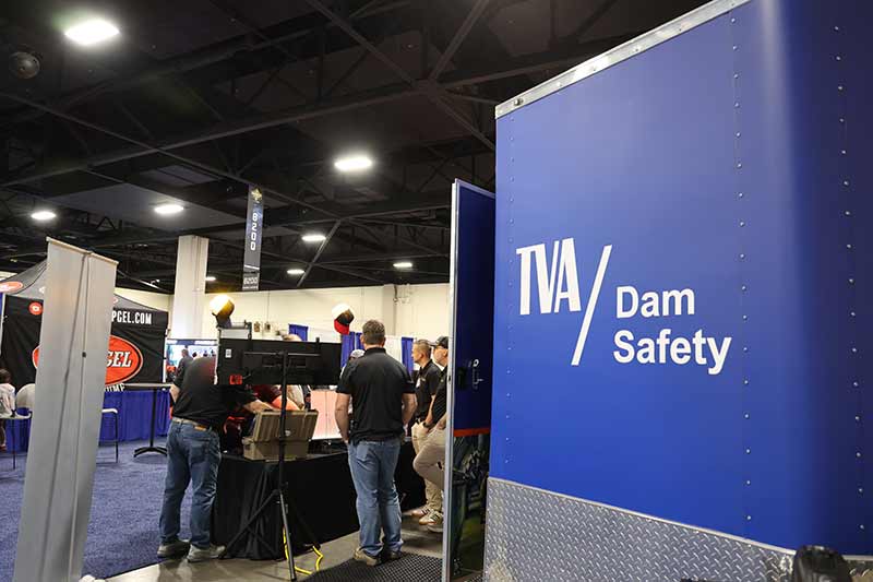 TVA Dam Safety talked to people at the expo about water safety