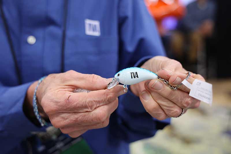 TVA gave away fishing lures with the TVA logo