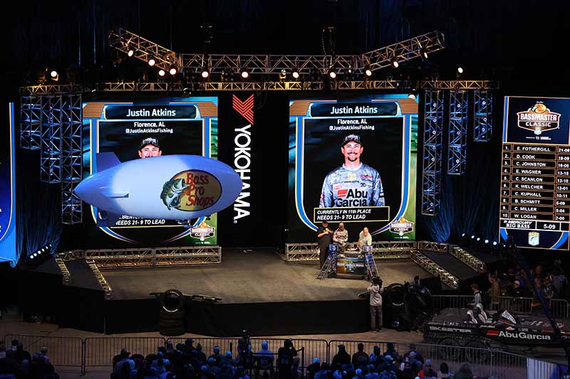 Weigh in at the 2026 Bassmaster Classic held in Knxovilles