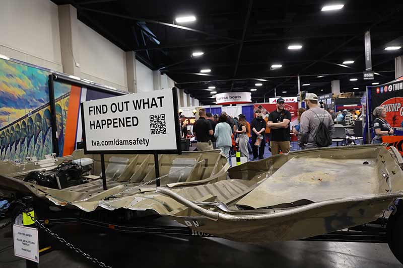 Boat shows power of water near dams