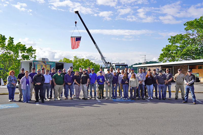 TVA Day at Boone Dam included TVA employees from a variety of departments and careers.