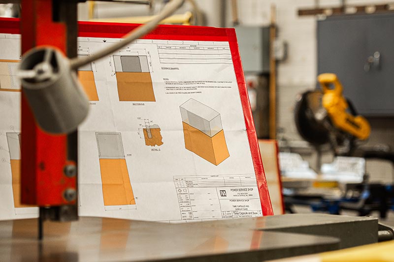 Schematics for the time capsule