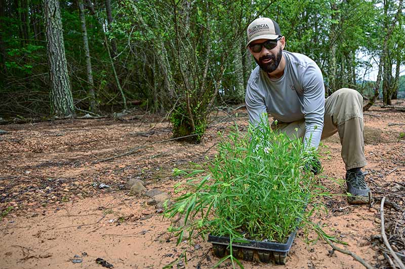 Georgia Department of Natural Resources fisheries biologist Josh Stafford.