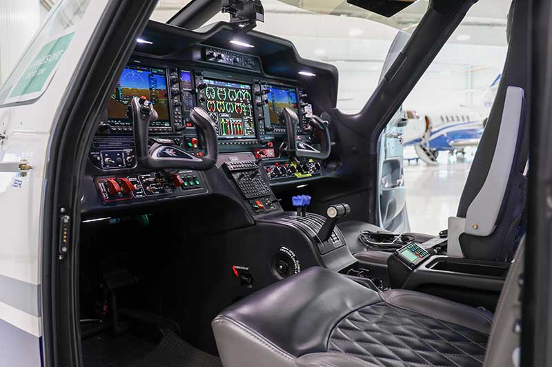 Control panel of the Tecnam P2012.