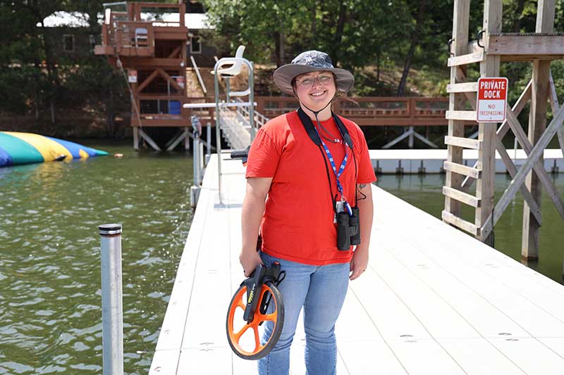 Hannah Brown, one of TVA's shoreline liasons
