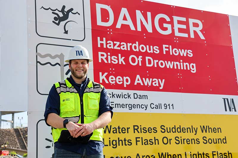 Harrison Strickland, TVA program manager for public safety around dams