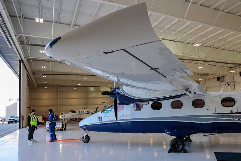 Tecnam P2012 “Sentinel” Special Mission Platform arrived at TVA Aviation’s hangar in Muscle Shoals, Alabama, in 2025.