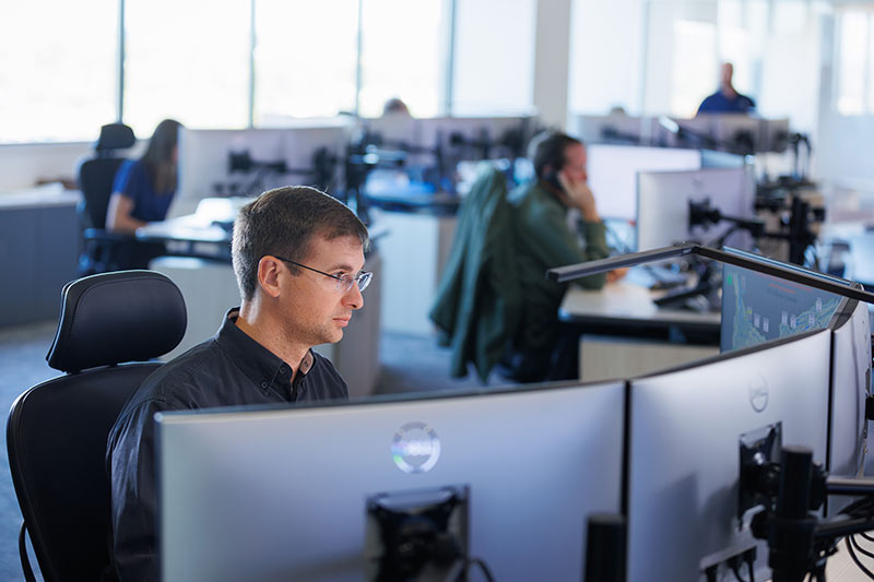 Benjamin heath works at a station in TVA's River Forecast Center in Knoxville.